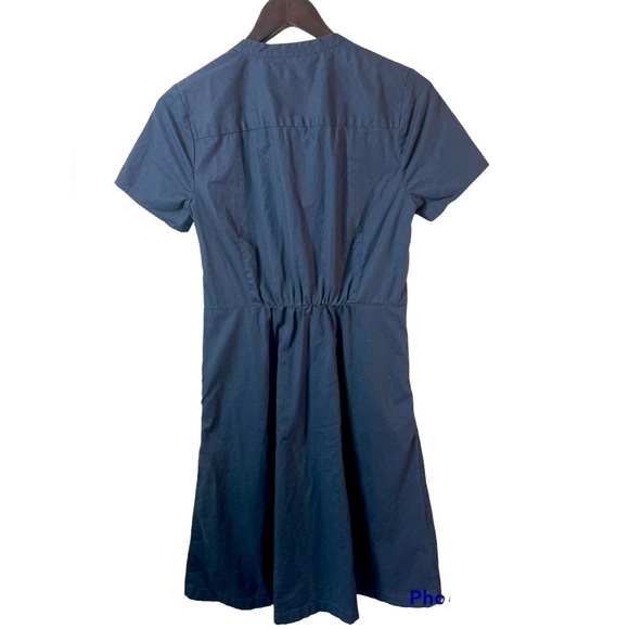 J Crew factory short sleeve Fit and Flare, Shirt Dress with pockets. Size 4. - Picture 2 of 8